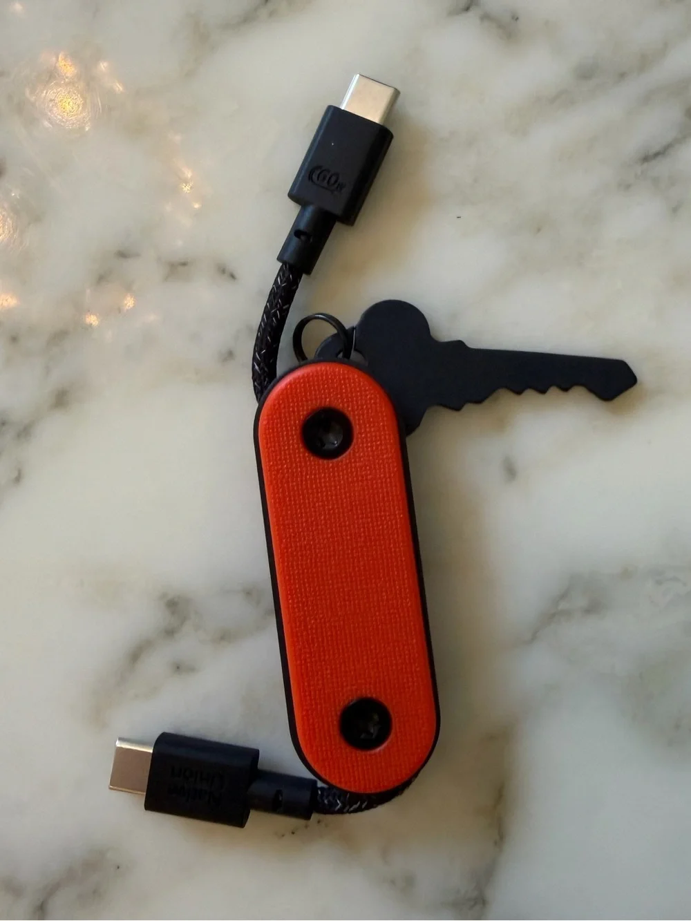 NWT Native Union Pocket Cable USB-C to USB-C 60W Fast Charging Keychain Cable